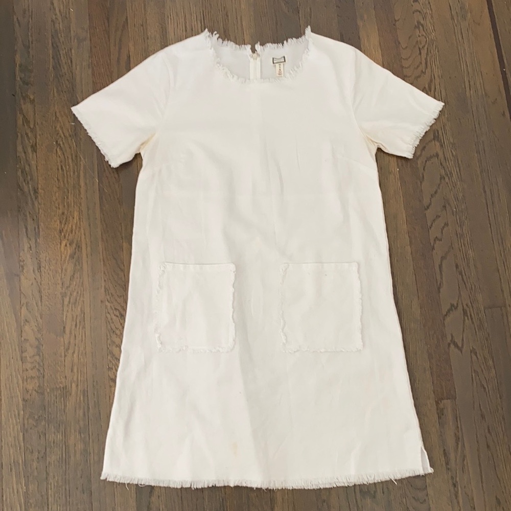 White denim dress